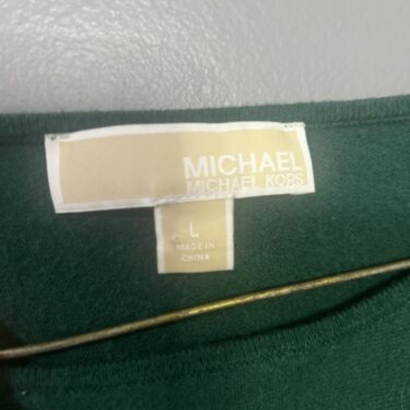 Michael Kors Viscose Blend Sweater Large Top Women Green - Picture 2 of 4
